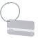Identificador maletas Halux aluminio reciclado certificado GRS Plateado