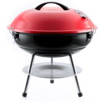 Barbacoa de metal redonda personalizada roja Barbacoa de metal redonda personalizada roja