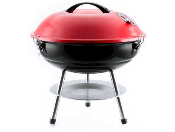 Barbacoa de metal redonda personalizada roja Barbacoa de metal redonda personalizada roja