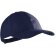 Gorra con 6 paneles en algodón liso azul marino