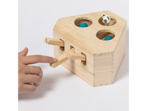 Juego interactivo de madera con palancas para mascotas Kesel detalle 7