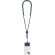 Lanyard soporte smartphone Zaret con mosquetón giratorio detalle 2