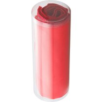 Toalla de microfibra pequeña 30x70 cm personalizada roja Toalla de microfibra pequeña 30x70 cm personalizada roja