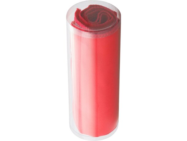 Toalla de microfibra pequeña 30x70 cm personalizada roja Toalla de microfibra pequeña 30x70 cm personalizada roja