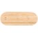Cargador inalámbrico Tigris bambú natural 15W triple carga Natural