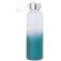 Botellas de agua de cristal personalizadas hielo degradado 500ml Nortalik Azul