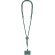Lanyard soporte smartphone Zaret con mosquetón giratorio Verde oscuro