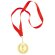 Medalla con cinta rojo/oro
