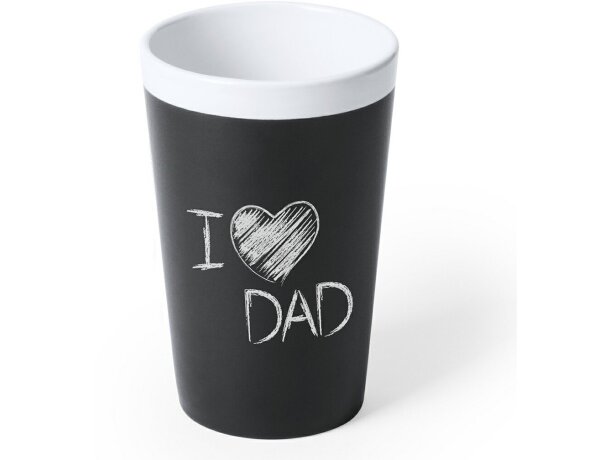 Vaso pizarra con tiza personalizado