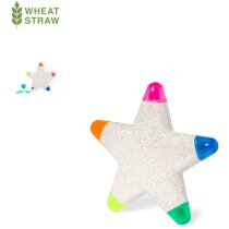 Set 5 rotuladores fluorescentes estrella trigo