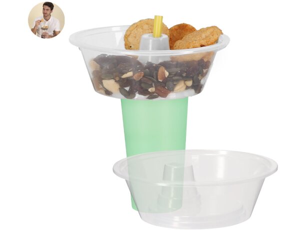 Bowl Apeyar con orificio para pajita en polipropileno brillo detalle 1