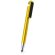 Bolígrafo multiusos con acabado metalizado amarillo