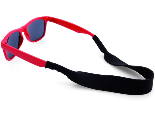 Cinta de soft shell para gafas roja personalizada