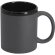 Taza Sanlar cerámica acabado caucho interior negro 320ml Gris