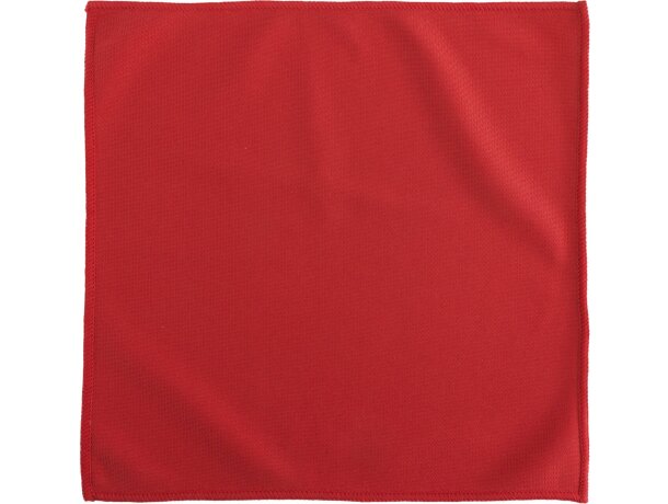 Paño limpiador de microfibra de colores personalizada roja Paño limpiador de microfibra de colores personalizada roja