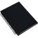 Libreta con tapas de cartón reciclado personalizada emerot negra
