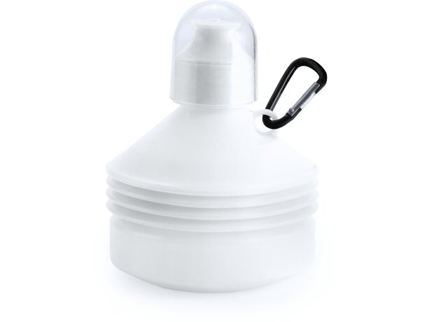 Bidón deportivo plegable 600 ml personalizado blanco Bidón deportivo plegable 600 ml personalizado blanco