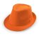 Sombrero Likos para fiestas ala corta naranja