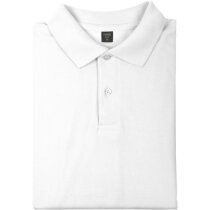 Polo manga corta unisex algodón 180 gr blanco barato