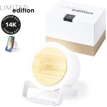 Lámpara Sadow con altavoz y cargador inalámbrico