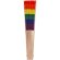 Abanico plegable Prokip con varillas de madera y tela multicolor detalle 4