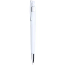 Bolígrafo de color con clip en cromado de la marca Alexluca personalizado blanco Bolígrafo de color con clip en cromado de la marca Alexluca personalizado blanco
