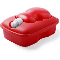 Fiambrera con botella personalizada roja Fiambrera con botella personalizada roja