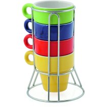 Set De Tazas De Ceramica De Colores Barata