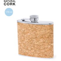 Petaca Grotan personalizada corcho acero 170ml