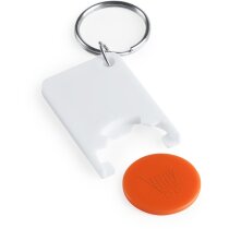 Llavero para moneda estilo clasio grabado