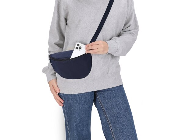 Riñonera Pharis de soft nylon con cinta ajustable y cremallera detalle 3