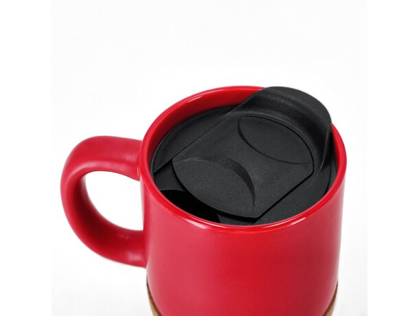 Taza térmica Shivak cerámica con base corcho 330ml detalle 4