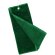 Toalla Tarkyl de golf en microfibra con gancho con logo verde oscuro