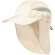 Gorros de playa microfibra con solapa y paneles de redecilla Natural