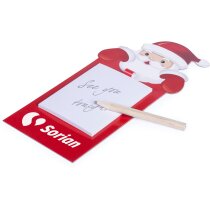 Imán de nevera con bloc de notas con motivos navideños personalizada Imán de nevera con bloc de notas con motivos navideños personalizada