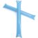 Bastones para aplausos hinchables Azul claro