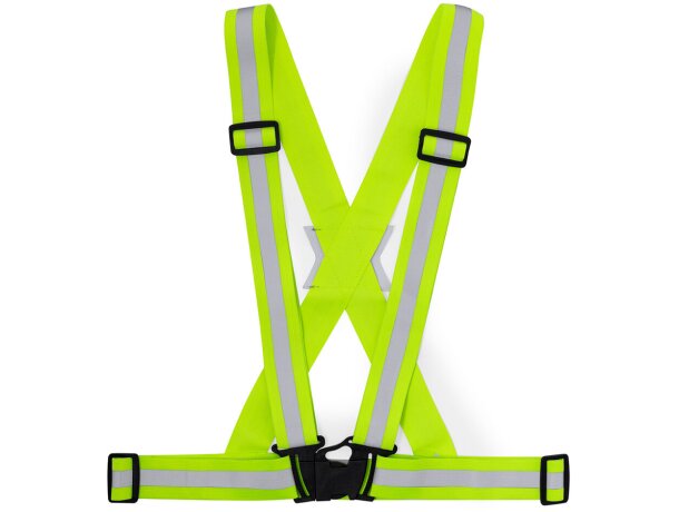 Chaleco reflectante Elisian homologado CE con bandas de alta visibilidad detalle 2
