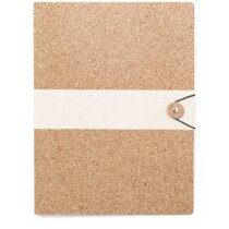Carpeta ecológica publicitaria Hendrus con corcho natural y cierre elástico