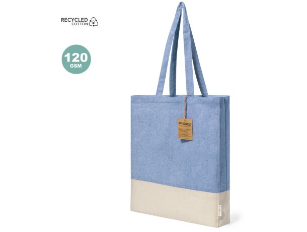 Bolsa 100% algodón reciclado 120 g/m2 Kauna detalle 1