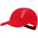 Gorra deportiva Hakos con microfibra y paneles de redecilla Rojo