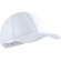 Gorra Rittel con 6 paneles en algodón liso blanco