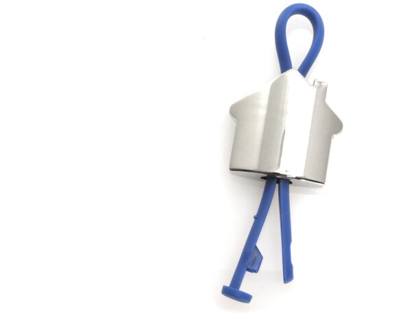 Llavero casa metalico Bolky con cinta detalle 3