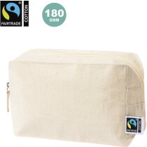 Neceser algodón Fairtrade natural para empresas
