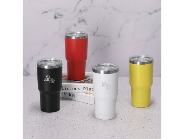 Vaso térmico Haftal de acero inoxidable con doble pared detalle 5