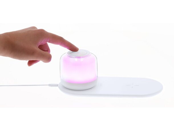Lámpara cargador inalámbrico Reginal con doble luz regulable detalle 7