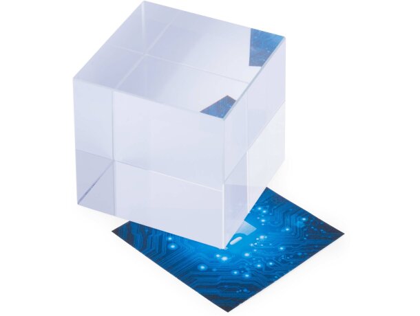 Pisa papeles cuadrado de cristal