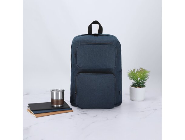 Mochila Necco en poliéster reciclado RPET con compartimento detalle 5