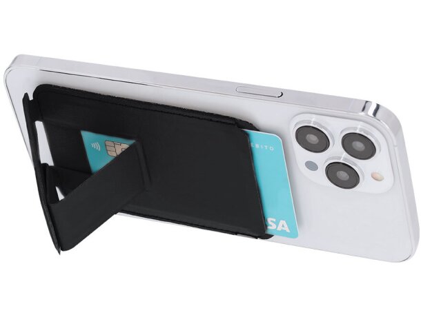 Tarjetero soporte Rickard fabricado en PU reciclado con adhesivo detalle 4