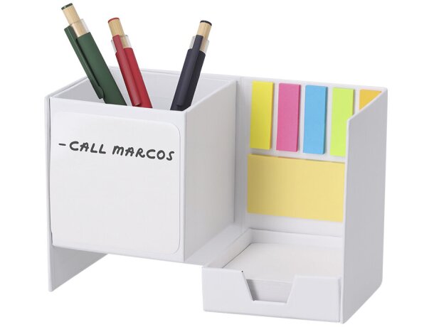 Lapicero portanotas pizarra Persut con cartón reciclado detalle 2