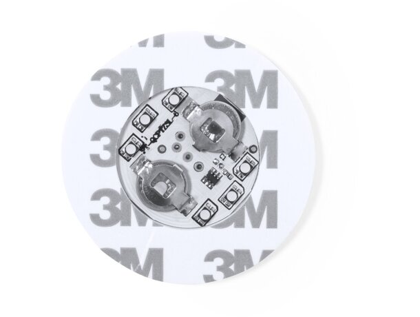 Posavasos luminoso Stanfor con 6 LEDs multicolor autoadhesivo detalle 4